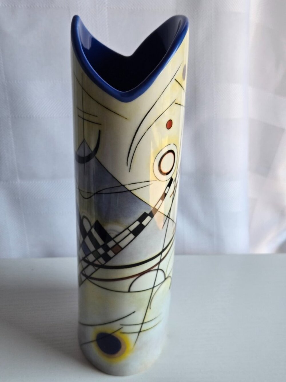 Kandinsky Modern Art Ceramic Flower Vase 9.2in High Beswick Parastone SDA25 - Picture 2 of 8